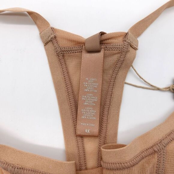 SKIMS Summer Mesh Stretch Mid Rise Thong Clay Size 4X - Picture 4 of 7